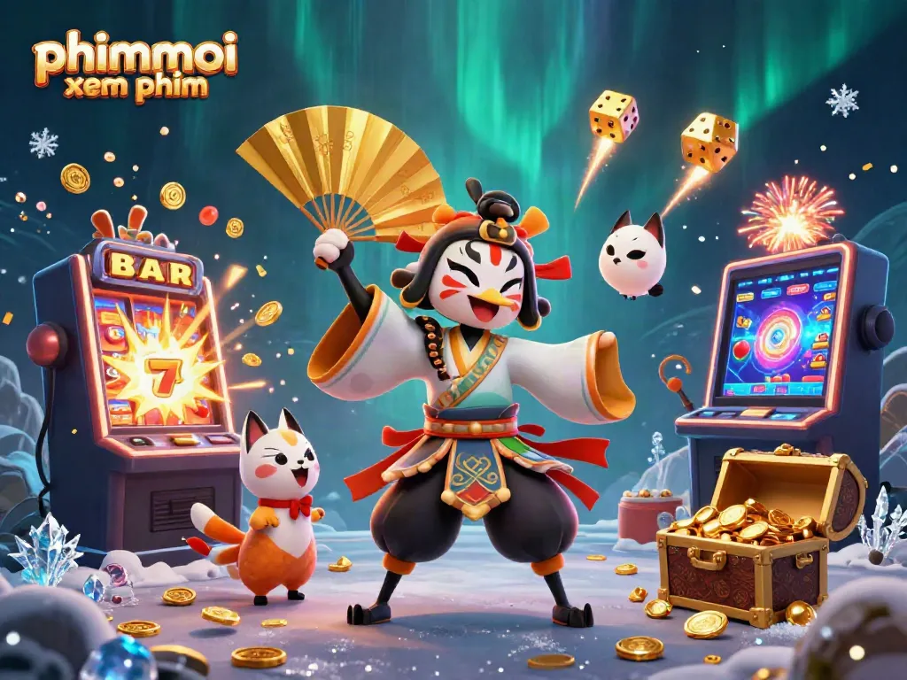 Experience the vibrant thrill of phimmoi xem phim as kabuki warriors engage in a lavish casino scene.